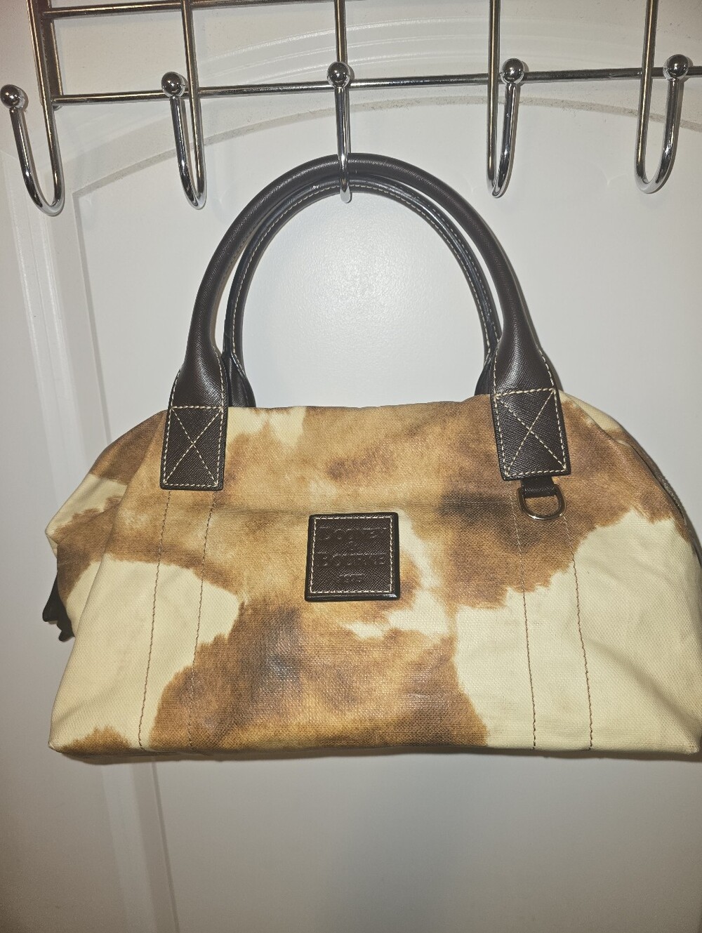 Rare Dooney & Bourke Vintage Cow Satchel